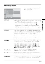 Preview for 31 page of Sony Bravia KDL-46X2000 Operating Instructions Manual