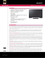 Preview for 1 page of Sony BRAVIA KDL-52V4100 Features & Specifications