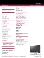 Preview for 2 page of Sony BRAVIA KDL-52V4100 Features & Specifications