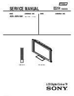 Preview for 1 page of Sony BRAVIA KDL-55X4500 Service Manual