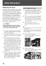 Preview for 44 page of Sony Bravia KDS-55A3000, KDS-50A3000, KDS-60A3000 Operating Instructions Manual