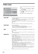 Preview for 22 page of Sony Bravia KDS-60R2000 Operating Instructions Manual