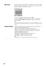 Preview for 24 page of Sony Bravia KDS-60R2000 Operating Instructions Manual