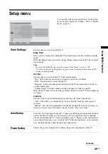 Preview for 29 page of Sony Bravia KDS-60R2000 Operating Instructions Manual