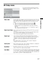 Preview for 31 page of Sony Bravia KDS-60R2000 Operating Instructions Manual