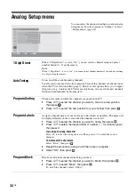 Preview for 32 page of Sony Bravia KDS-60R2000 Operating Instructions Manual