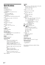 Preview for 44 page of Sony Bravia KDS-60R2000 Operating Instructions Manual