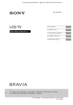 Sony Bravia KLV-22BX350 Operating Instructions Manual preview