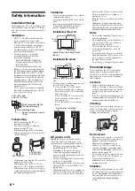 Preview for 8 page of Sony BRAVIA KLV-22EX310 Operating Instructions Manual