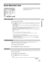 Preview for 23 page of Sony Bravia KLV-V32A10E Operating Instructions Manual