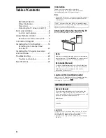 Preview for 2 page of Sony BRAVIA XBR-55A9F Reference Manual