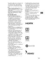 Preview for 25 page of Sony BRAVIA XBR-55A9F Reference Manual