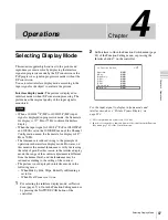 Preview for 87 page of Sony BVM-E250 Operation Manual