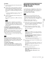 Preview for 91 page of Sony BVM-E250 Operation Manual