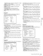 Preview for 99 page of Sony BVM-E250 Operation Manual