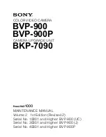 Preview for 39 page of Sony BVP-900 Series Maintenance Manual