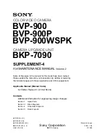 Preview for 481 page of Sony BVP-900 Series Maintenance Manual