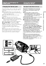 Preview for 9 page of Sony CCD-TRV65E, CCD-TRV3E, CCD-TRV15E, CCD-TRV23E, CCD-TRV35E Operating Instructions Manual