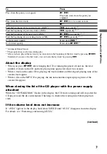 Preview for 7 page of Sony CD Walkman D-CJ500 Operating Instructions Manual