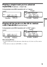 Preview for 13 page of Sony CD Walkman D-CJ500 Operating Instructions Manual