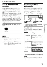 Preview for 15 page of Sony CD Walkman D-CJ500 Operating Instructions Manual