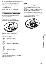 Preview for 21 page of Sony CD Walkman D-CJ500 Operating Instructions Manual