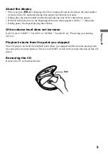 Preview for 9 page of Sony CD Walkman D-E880 Operating Instructions Manual