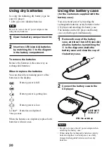 Preview for 20 page of Sony CD Walkman D-E880 Operating Instructions Manual