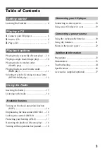 Preview for 3 page of Sony CD Walkman D-F525 Operating Instructions Manual