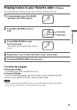 Preview for 11 page of Sony CD Walkman D-FJ405 Operating Instructions Manual