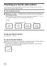 Preview for 14 page of Sony CD Walkman D-FJ405 Operating Instructions Manual