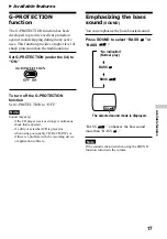 Preview for 17 page of Sony CD Walkman D-FJ405 Operating Instructions Manual