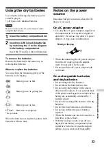 Preview for 23 page of Sony CD Walkman D-FJ405 Operating Instructions Manual