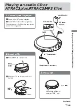 Preview for 11 page of Sony CD Walkman D-NE509 Operating Instructions Manual