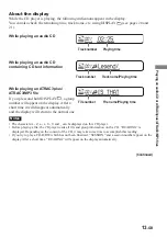 Preview for 13 page of Sony CD Walkman D-NE509 Operating Instructions Manual