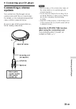 Preview for 23 page of Sony CD Walkman D-NE509 Operating Instructions Manual