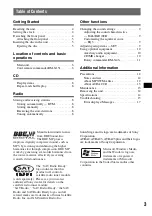 Preview for 3 page of Sony CDM8910 Operating Instructions Manual