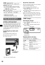 Preview for 10 page of Sony CDM8910 Operating Instructions Manual