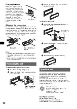 Preview for 14 page of Sony CDM8910 Operating Instructions Manual