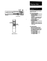 Preview for 10 page of Sony CDP-211 - Compact Disc Player Operating Instructions Manual