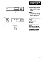 Preview for 19 page of Sony CDP-211 - Compact Disc Player Operating Instructions Manual