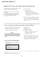 Preview for 4 page of Sony CDP-C201 - Compact Disc Player Service Manual