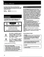 Preview for 2 page of Sony CDP-C221 Operating Instructions Manual