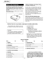 Preview for 2 page of Sony CDP-C221 Service Manual