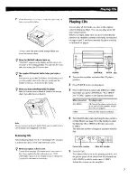 Preview for 7 page of Sony CDP-CX151 Operating Instructions Manual