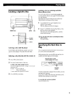 Preview for 9 page of Sony CDP-CX151 Operating Instructions Manual