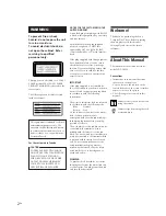 Preview for 2 page of Sony CDP-CX153 Operating Instructions Manual