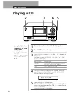 Preview for 8 page of Sony CDP-CX153 Operating Instructions Manual