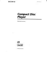 Sony CDP-CX200 Operating Instructions Manual preview