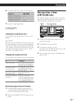 Preview for 19 page of Sony CDP-CX220 - 200 Disc Cd Changer Operating Instructions Manual